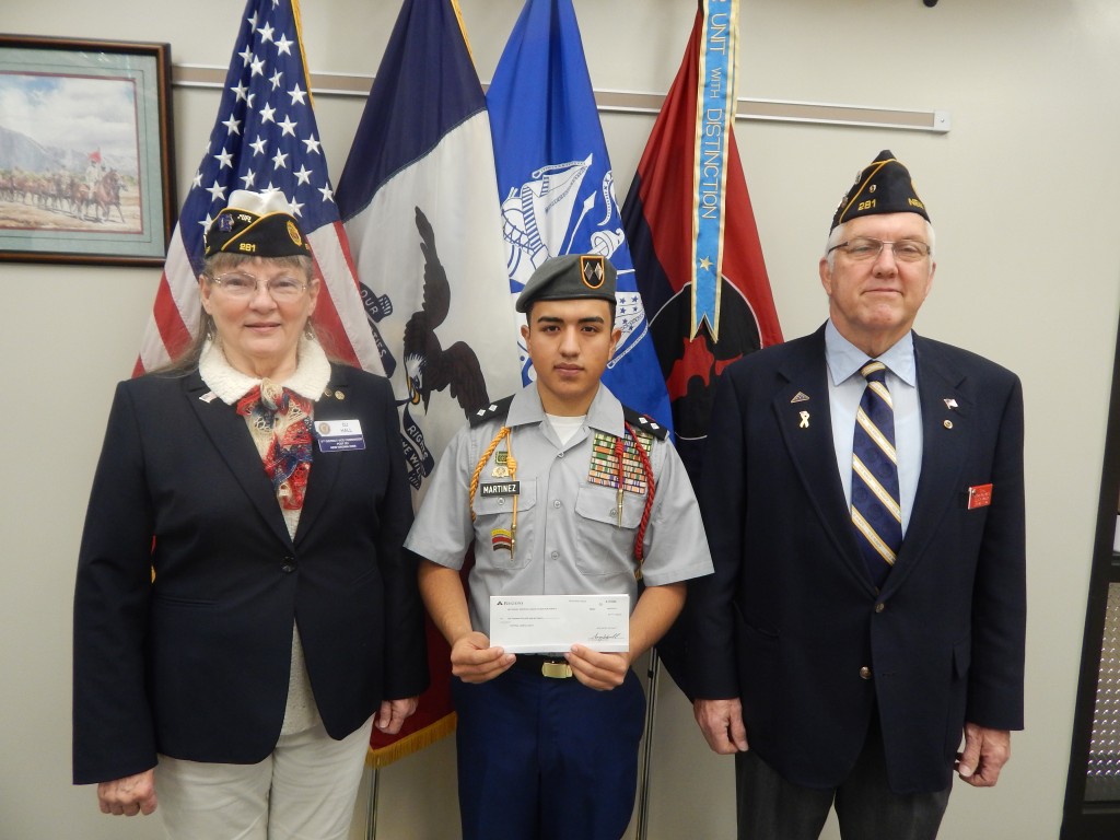 AMERICAN LEGION DONATION TO JROTC - Central Campus